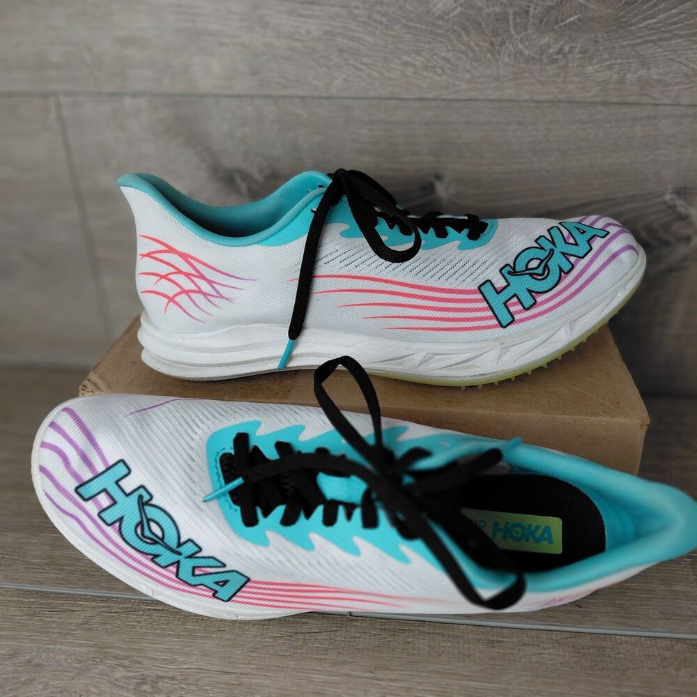Hoka One One Crescendo MD2 Shoes Mens 10.5 Womens 12 White Track Running Spikes